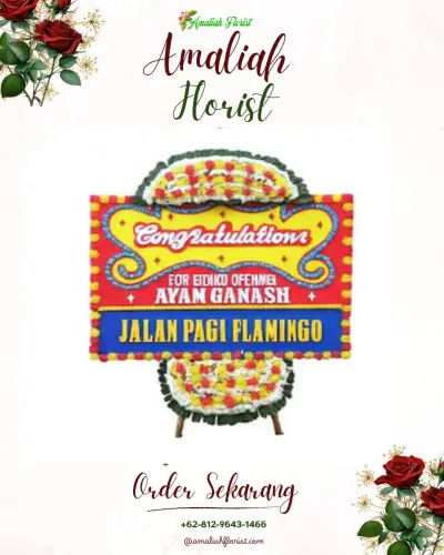 Bunga Papan Congratulation di Korong Gadang